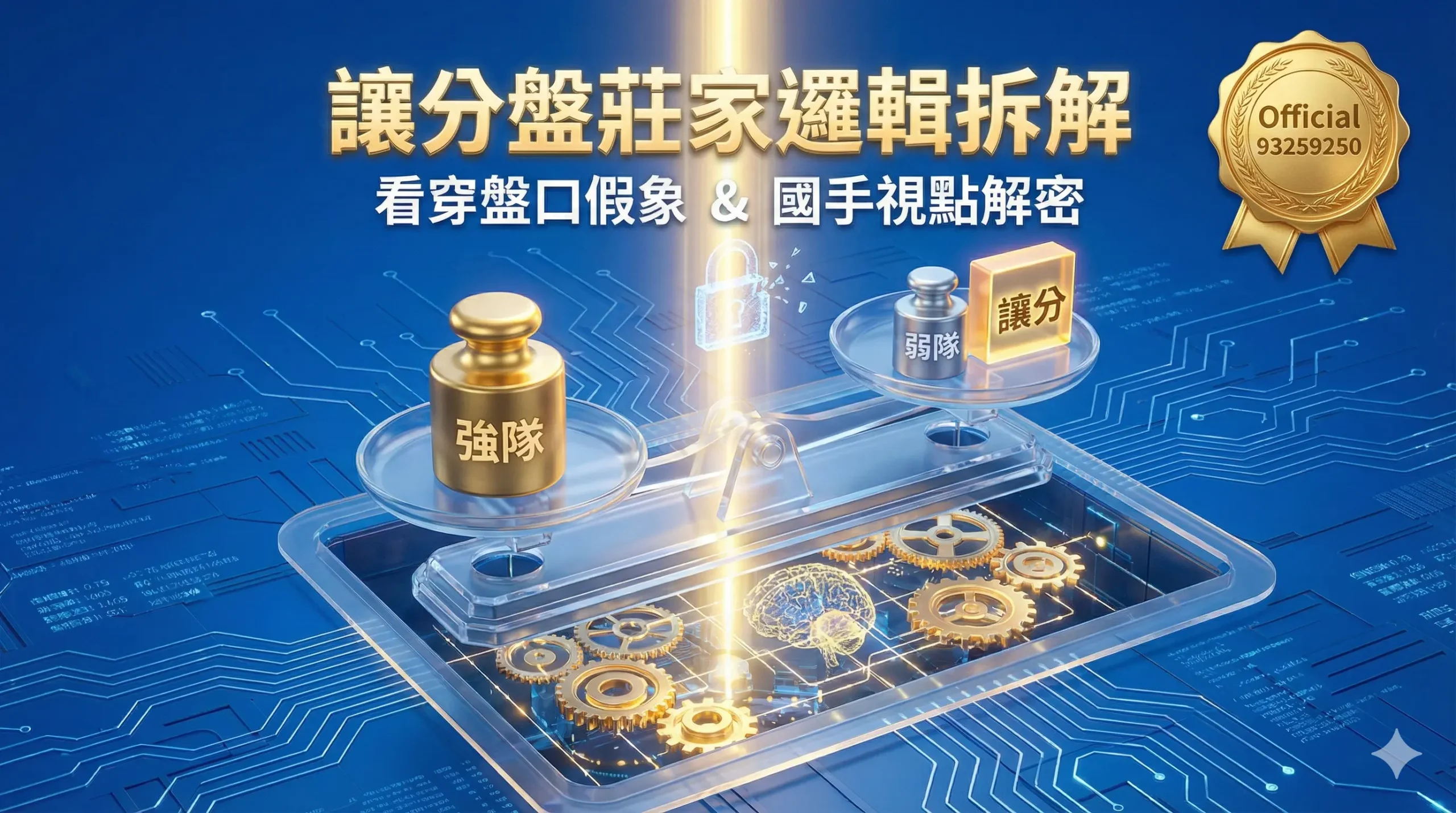 2026 世界盃運彩讓分盤莊家邏輯深度拆解-國手老編看穿盤口假象-官方證號 93259250